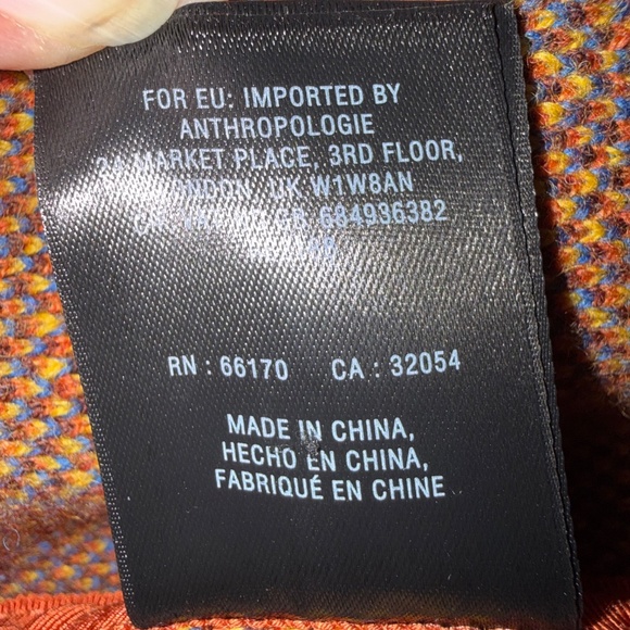 Anthropologie Field Flower Plaid Sweater Coat 100% Wool Size 2X - Picture 13 of 14